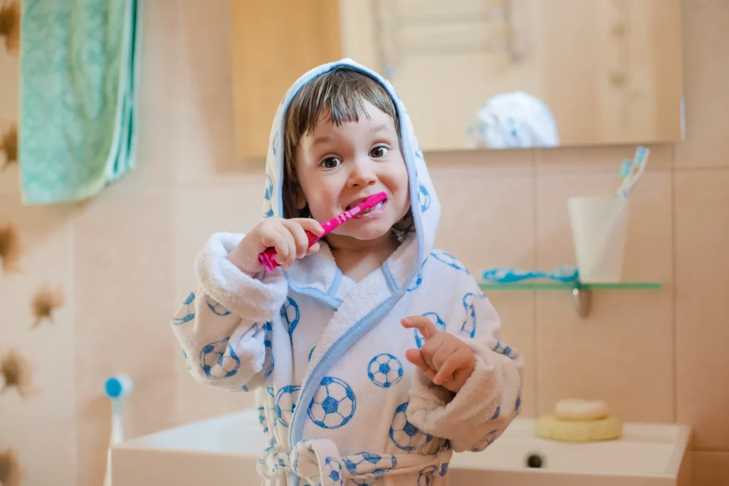 brossage des dents enfant