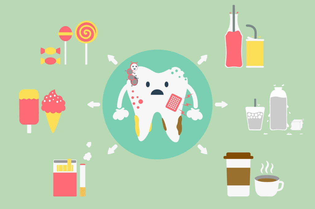 Foods and drinks that stain teeth